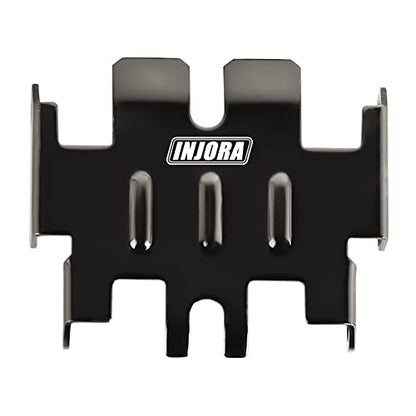INJORA Stainless Steel Skid Plate Chassis Armor Axle Protector for TRX4M