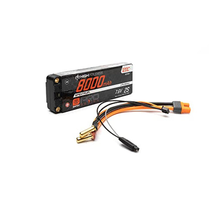Spektrum 7.6V 8000mAh 2S 120C Smart Pro Race Hardcase LiHV Battery: Tubes, 5mm, SPMX82S120HT