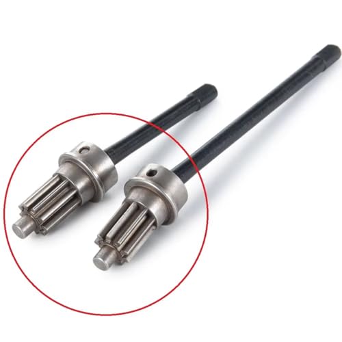 Rc Parts Compatible with Traxxas for TRX-4 1/10 RC Crawler Car Upgrade Parts 4Pcs Metal Front Rear Portal Drive Shaft Input Gear Set 8259 8257