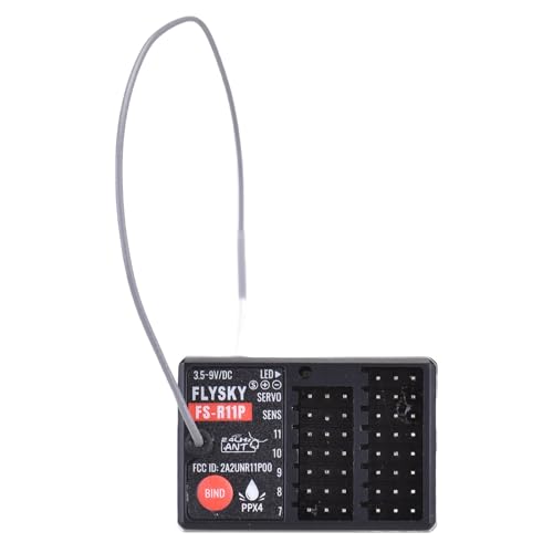 Flysky FS-R11P 11 Channel 2.4GHz Receiver for RC Car Boat, Long Range Radio Control Receiver with PWM PPM IBUS SBUS Output