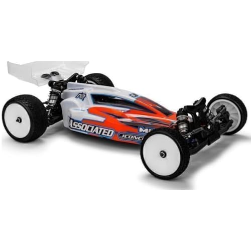 J Concepts 0721 Dragonator RC10B7.1 | RC10B7.1D Clear Body Shell w/Wing 1/10 Scale Off-Road Buggy Racing Upgrade