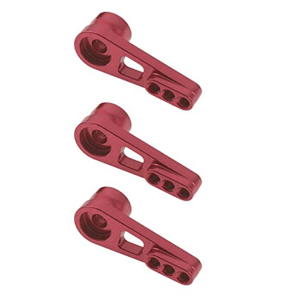 3Pack ShareGoo 25T Servo Horn Steering Arm Compatible with Futaba Savox HSP Power HD Servos Motor Compatible with Wltoys A949 A959-B A969 A979 K929 1/18 RC Car (Red) - color: Red