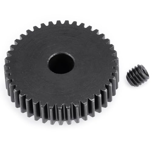 Steel 48P Motor Gear 5mm Bore 41T for 1/10 1/8 1/6 1/5 RC Buggy | Monster Truck Drift Car Off-Road Crawler Part Pinion Gears - size: 41T