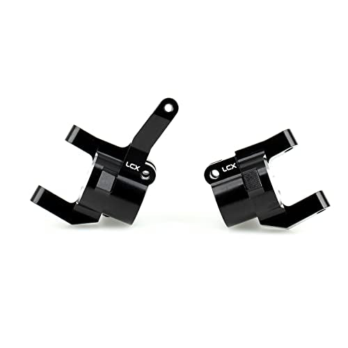 LCX Racing 1/6 RC Crawler Car CNC Aluminum AR90 Front Axle Steering Knuckle Carriers L/R C Hubs for Axial SCX6 AXI05000, Upgrades Parts Accessories