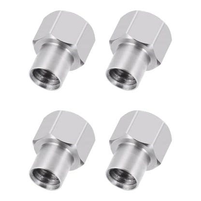 Stainless Steel M2.5 Extended Wheel Nuts 2mm Upgrade for 1/18th TRX4M Defender Bronco K10 High Trail F150 RC Crawler Car Parts (2mm) - style: 2mm