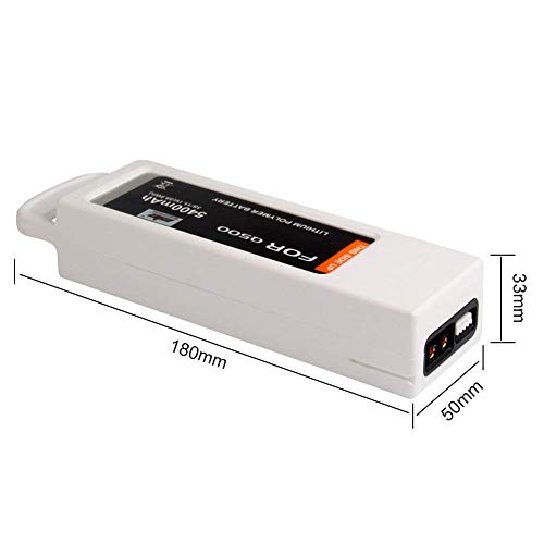 2-Pack 5400mAh 11.1V Replacement Batteries for Yuneec Q500 Series - High Capacity Rechargeable Battery Pack, Extended Flight Drone Battery