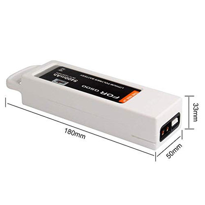 2-Pack 5400mAh 11.1V Replacement Batteries for Yuneec Q500 Series - High Capacity Rechargeable Battery Pack, Extended Flight Drone Battery