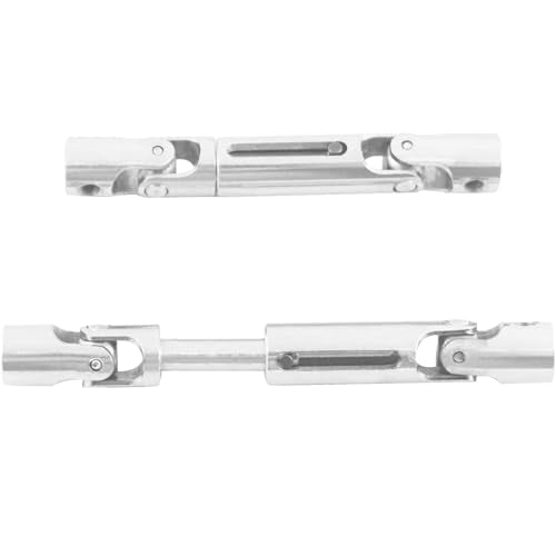 2Pcs Metal RC Universal Drive Shaft CVD Transmission Joint 57mm-71mmfor WPL MN Modes B-14 B-16 B-24 B-36 MN-D90 1/16 1/24 RC Military Truck Crawler Car