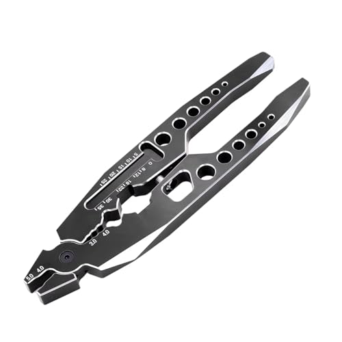 Metal Multi-function Shock-absorbing Tool Pliers For 1/10 1/8 RC Crawler Car Ball Nose Pliers Suspension Lever Tool RC Car Accessories(Black) - color: Black