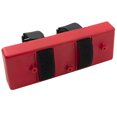 1Pcs ShareGoo Plastic RC Car Battery Tray Case for 2S Lithium & 7.2V NiMH Battery Compatible with Axial SCX10 RC4WD D90 Traxxas TRX-4 1/10 RC Car (Red) - color: Red