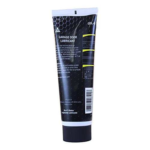 AGS Company Garage Door Grease, 8oz Lubricant, Protect and Lubricate, Prevent Rust and Corrosion on Garage Doors, Stop Squeaking and Sticking, for All Garage Door Mechanical Needs