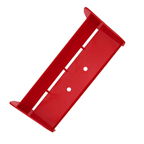 RC Force Rear Spoiler High-Down Force Body Wing Tail & Metal Rear Wing Buttons Gasket Compatible with HPI HSP Redcat 1/10 RC Off Road Short Truck Buggy Car Truck (Red)