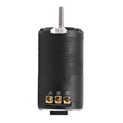 Changor High Efficiency 4550KV Sensored Brushless Motor 8.5T for 1/12 1/14 Scale RC Car Racing Black Silver