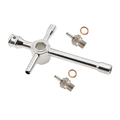 2pcs Duty Glow Plug N3/N4 Hot Spark Nitro Engine Parts Replacements for RC Car Truck gy, Strong Alloy, Weight Upgrade, Increased Performance, Cross Wrenches - N4 - color: N4