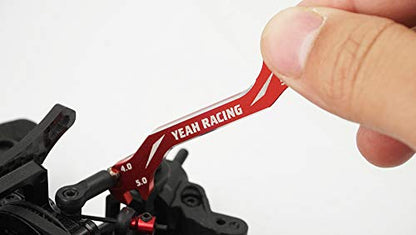 Aluminum 7075 Turnbuckle Wrench 3mm 4mm 5mm 5.5mm Red / Yeah Racing / YT-0197RD