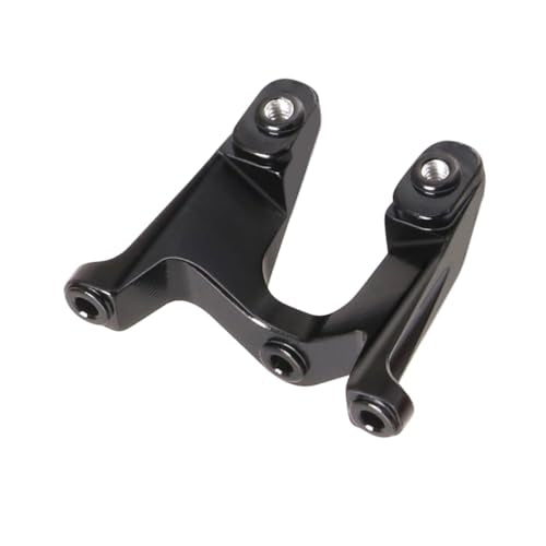 Aluminum Carbon Fiber Rear Wing Tail Spoiler for Losi 1/24 Micro-B 2WD Buggy RC Tail Wing Parts (Black Tail Wing Bracket) - color: Black Tail Wing Bracket