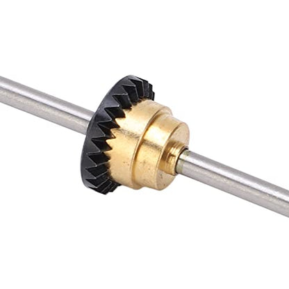 RC Metal Differential Gear Middle Axle Modification Kit Aluminum Alloy Heavy Duty Drivetrain Upgrade Assembly Enhanced Off Road Traction Part for WPL C14 C24 C34 1 16