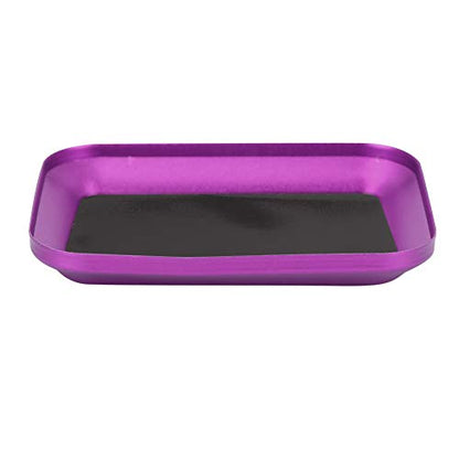 RC Screw Tray Magnetic Parts Holder Small Screw Organizer Storage Tray with Aluminum Alloy for Fuel Vehicle Parts Tools (Violet) - color: Violet