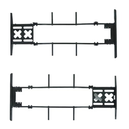 RC Car Parts for Axial for SCX10 D90 TF2 B5 1/10 RC Crawler Metal for Chassis Set Rails Frame with Shock Towers for Leaf Springs Mounting Holes Upgrade