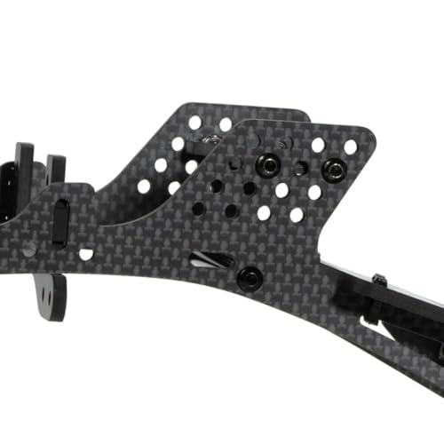 RC Chassis Kit Frame Girder LCG Carbon Fiber for 1/10 RC Rock Crawle,Lightweight Thickened Cheater Rigs Frame Rails for 1/10 RC Rock Crawler Axial SCX10