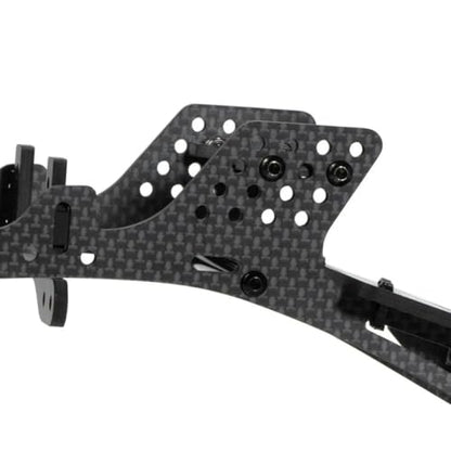 RC Chassis Kit Frame Girder LCG Carbon Fiber for 1/10 RC Rock Crawle,Lightweight Thickened Cheater Rigs Frame Rails for 1/10 RC Rock Crawler Axial SCX10