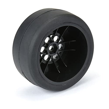 Pro-Line Racing 1/16 Reaction Rr Tires MTD 7mm Blk/SilMiniDrag2 PRO1021810 RC Tire