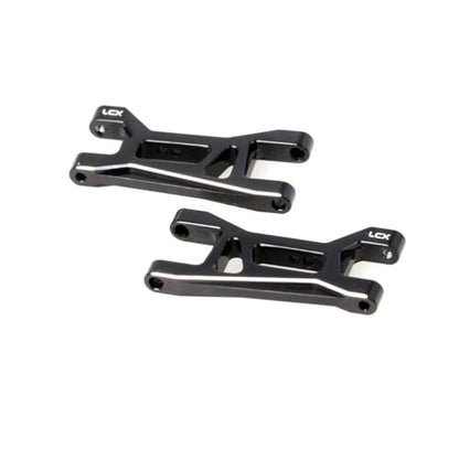 LCX Racing RC Car CNC Machined Aluminum Front Rear Suspension Arm Set for RC Truck LOSI 1/24 Micro-B Buggy, Upgrades Parts Accessories (Front)