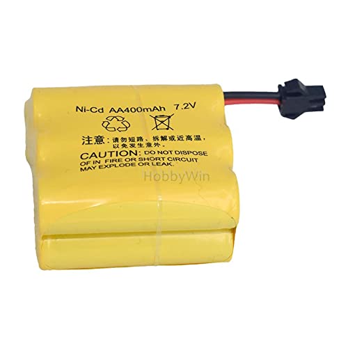 7.2V 400mAh NiCD Battery SM-2P Rev Male Plug for RC Model Buggy Car Truck Racing Speed Boat