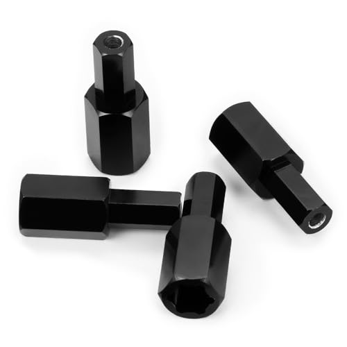 MORLORDY 5mm to 5mm Wheel Hex Hub Adapters +12.5mm Extended Wheel Spacers for WPL C34 C24 Crawler Upgrade Part