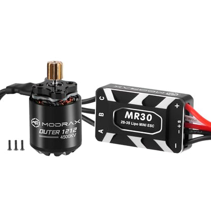 1212 4500KV Brushless Motor & 25A ESC with 11T Pinion Gear for SCX30 | Plug & Play, No Programming Required, Only Compatible with Axial 1/30 SCX30 (Except for Stock SCX30 Receiver)