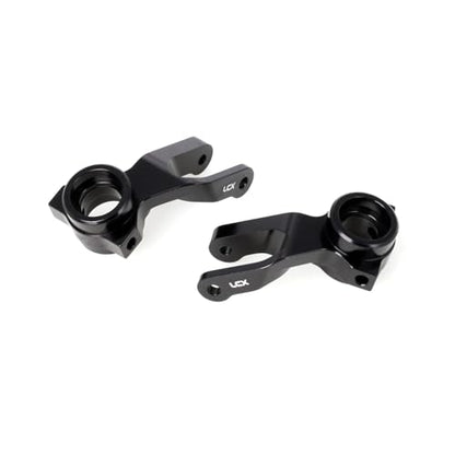 LCX Racing 1/10 RC Crawler Car Front Steering Knuckle Steering Block for RC Truck Arrma Fury, Upgrades Parts Accessories (Black) - color: Black
