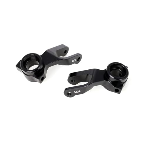LCX Racing 1/10 RC Crawler Car Front Steering Knuckle Steering Block for RC Truck Arrma Fury, Upgrades Parts Accessories (Black) - color: Black