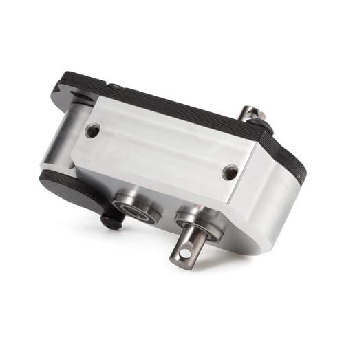 NOD Transmission Tiny LCG Gearbox,LCG Transmission,Machined Ultralight LCG Transmission Tiny Gearbox with Slidable Shim for Straight Axle Axial AR44 AR45 Enduro Vanquish F9 F10 (Silver) - color: Silver