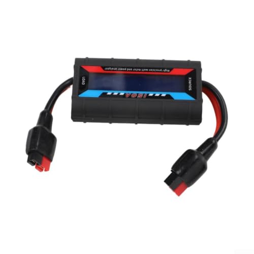 Digital LCD Power Analyzer Wattmeter, 150A 60V Current Power Meter With Backlit Display, for battery Consumption Monitor for RC Solar EV Energy Testing and Aircraft for battery Systems(150A)