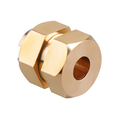 Brass Hex Wheel Hubs 7mm Extension Drive Adaptor Set for 1/18 TRX4M TRX4MT Bronco F-150 K10 Defender RC Crawler High Trail Upgrade Parts, 4 Pack