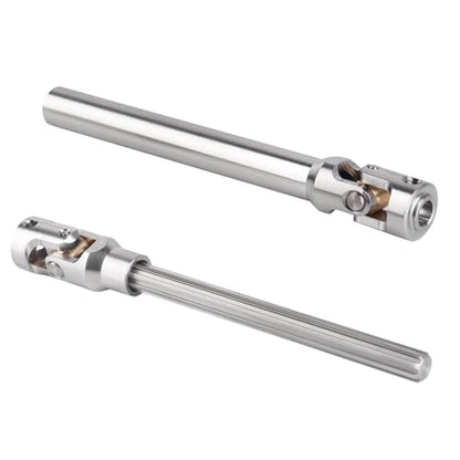 2pcs Hobbyfire 1/10 RC Crawler Drive Shafts Stainless Steel Universal Joint Driveshaft for Axial SCX10 II III Traxxas TRX4 Redcat Gen8 Gen7 Element Upgrades Parts(127-193mm) - style: 127-193mm