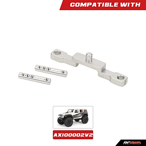 RCAWD SCX24 Body Post Front Upgrades for Axial, Body Mount Aluminum Parts for AXI00002 Silver - color: Silver