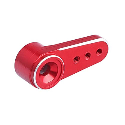 Steering Servo Horn Aluminum Servo Arm for EMAX ES08MA II Servo (Red) - color: Red