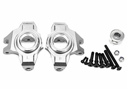 Treal Aluminum 7075 Front Steering Knuckles for Axial RBX10 Ryft - color: Silver