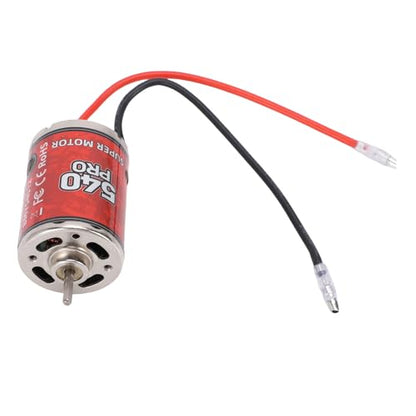 540 Brushed Motor Iron Copper 12T RC Brushed Motor High Torsion Low Noise Two Way Bearing Strong Magnetic Force for RC Car Boat Trunk HSP