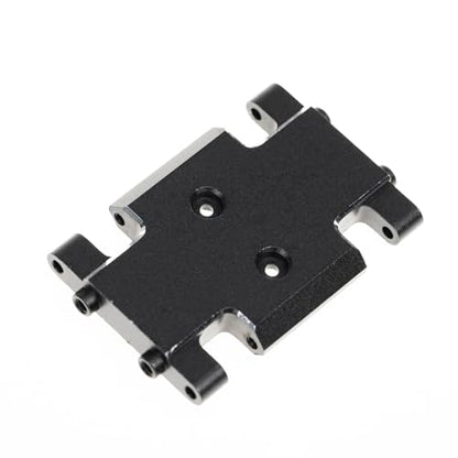 Skid Plate Transmission Mount for AX24, Aluminum Alloy Mount for AX24 XC-1, Upgrades Parts for 1/24 RC Crawler Car, Black - color: Al-black