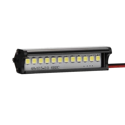 RC Crawler LED Light Bar, 55mm LEDs Lamp Upgrade Parts for 1/10 Remote Control Car Part