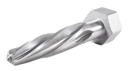 Accusize Industrial Tools Chucking Reamer, 1-1/16 in, 1523-8055 | Magnetic Hex Shank, HSS Spiral Flutes Aligning Reamers, Size: 1-1/16", Flt Len: 5", OAL: 7", Hex Shank Size: 1-5/8" - size: 1-1/16 inch