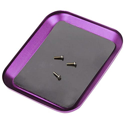 Replacement Part For RC Car Repair Tool Aluminium Alloy Magnetic Screw Tray Plate For Rc Crawler SCX10 D90 D110 Rc Model Repair Tool - (Color: Purple) - color: Purple