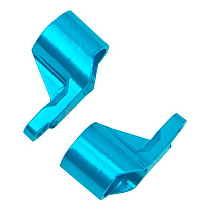 Auminum Alloy Steering Knuckle C-Hubs Bellcranks Set Compatible with Losi 1/18 Mini-T 2.0 2WD Stadium RC Truck Hop-Up Parts (Blue) - color: Blue