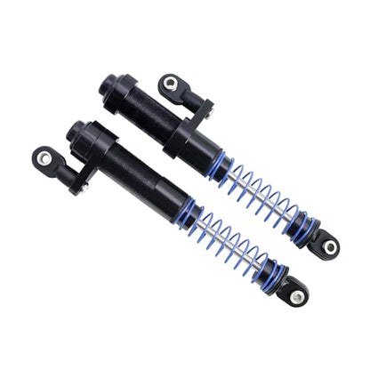 1/10 Metal Adjustable Shock Absorbers Oil Damper 80-100mm for RC Crawler Car Axial SCX10 90046 Capra TRX4 Redcat Gen8 Upgrade (Black 2Pcs) - color: Black 2pcs