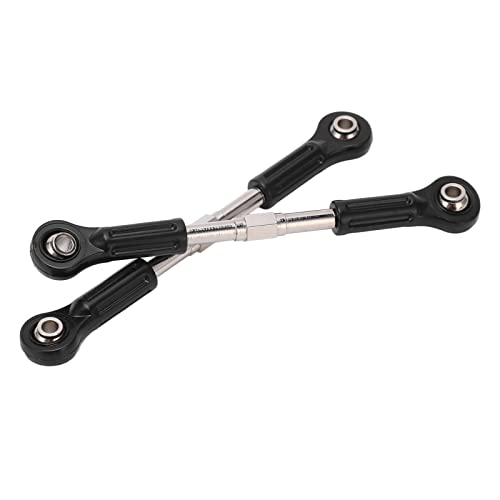 Metal Steering Tie Rod, Steering Linkage Upgrade with 4 Alloy Ball Heads for Precision Control, for High Speed RC Cars and 1/8 1/10 Scale Trucks SUVs