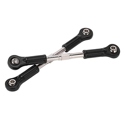 Metal Steering Tie Rod, Steering Linkage Upgrade with 4 Alloy Ball Heads for Precision Control, for High Speed RC Cars and 1/8 1/10 Scale Trucks SUVs