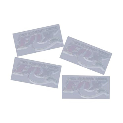 DJX 4PCS Reflective Laser UV Transfer Sticker Fox Shock Sticker for 1/7 Traxxas UDR (Laser Silver) - color: Laser Silver