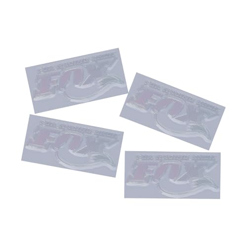 DJX 4PCS Reflective Laser UV Transfer Sticker Fox Shock Sticker for 1/7 Traxxas UDR (Laser Silver) - color: Laser Silver